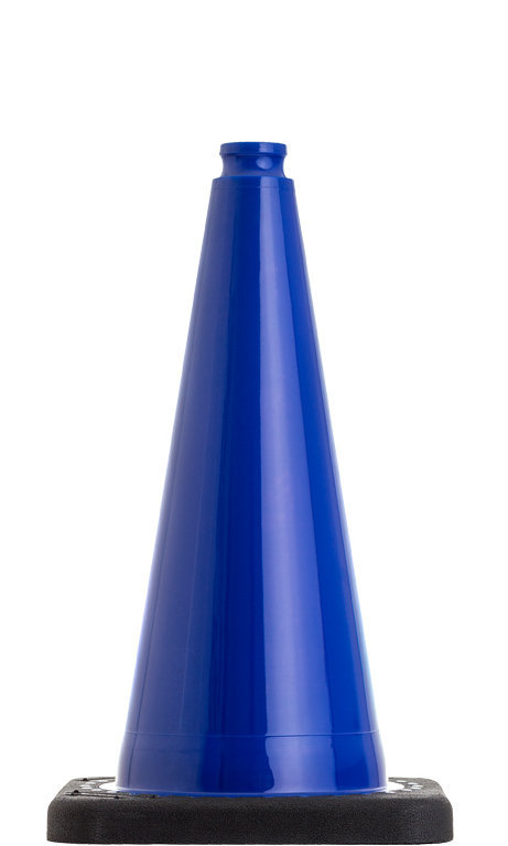 Leitkegel Warnkegel Pylone blau 50 cm stapelbar, standsicher