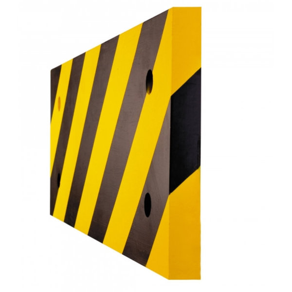 MORION-Prallschutz für Ecksäulen Rechteck Länge 500mm gelbschwarz