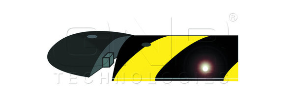 Easy Rider 120 x 30 x 5,6 cm Temposchwelle gelb reflektierend