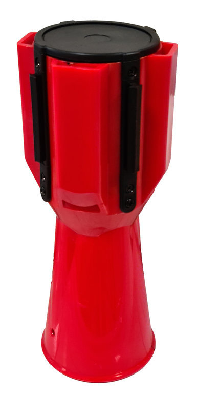 UvV-Conny Kegelaufsatz roter "leer" Adapter für Absperrband, Absperrgurt