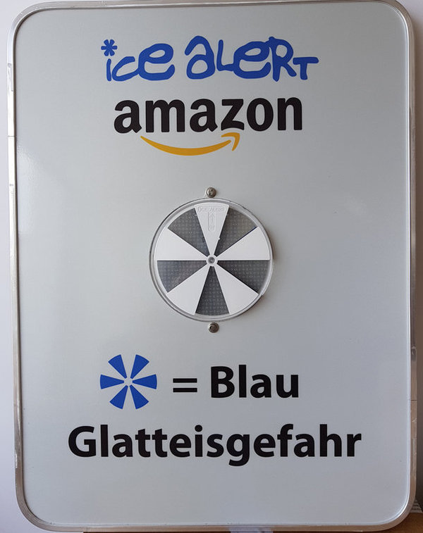Eiswarner IceAlert + Schild 60x45 Alu-Verstärkung, Logo (Folie)