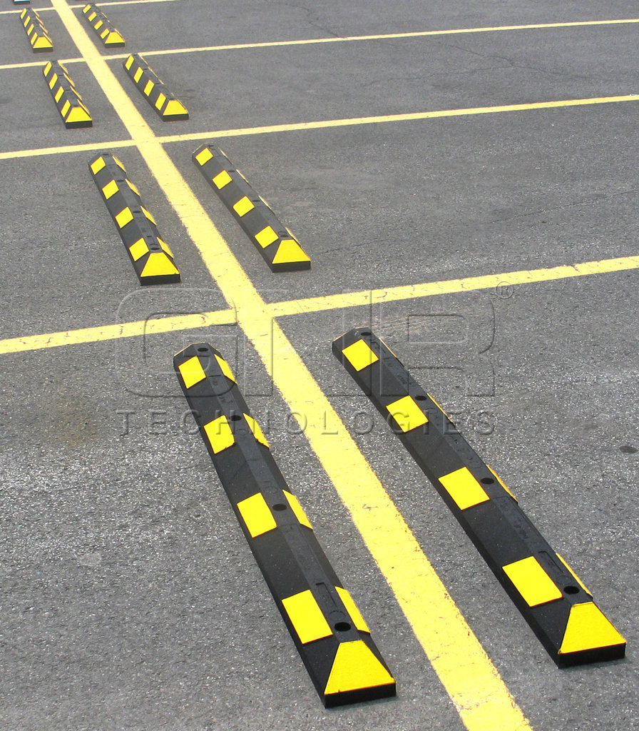 900 mm Radstopp Parkplatzabgrenzung Anfahrschutz GNR Park-It schwarz gelb 