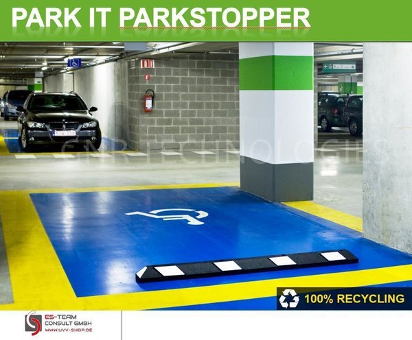 Parkit - blau 1800 mm Parkplatzabgrenzung Anfahrschutz Handicap