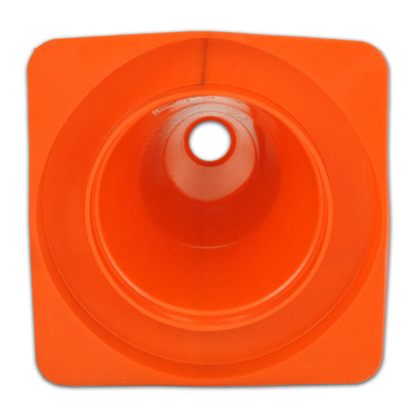 Verkehrsleitkegel Pylone flexibel PVC orange weiß 31 cm 2te Wahl