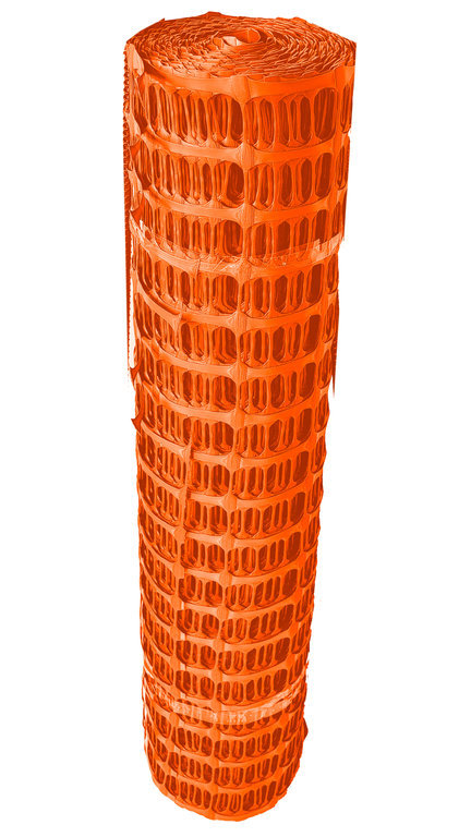 Fangzaun Set Orange 50m 7,5kg +16 Halter Baustellen Absperrzaun