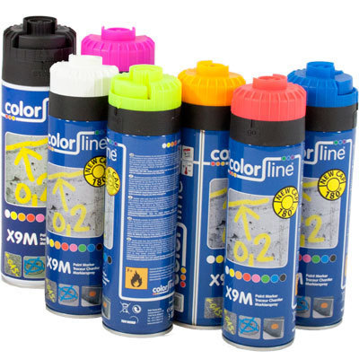 UvV Markierungsfarben Spray Paint Marker ColorLine Flour Farben