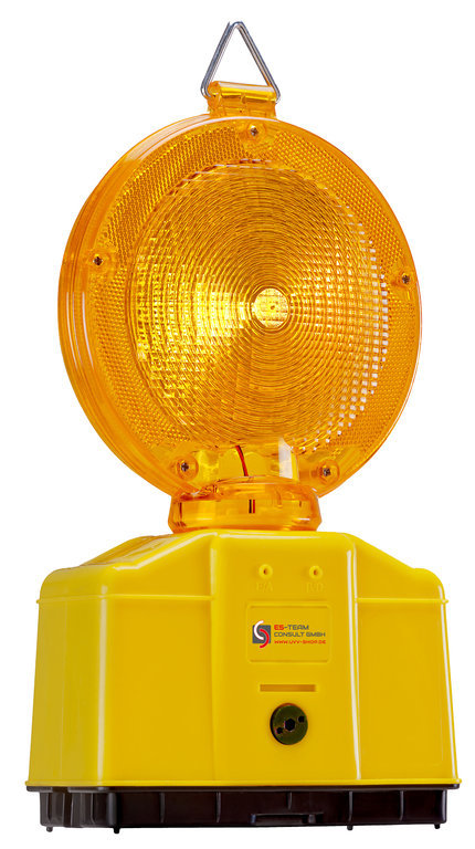 Baustellenleuchte gelb Warnleuchte, Leitbakenlampe blink, dauerlicht #UVWARN-01