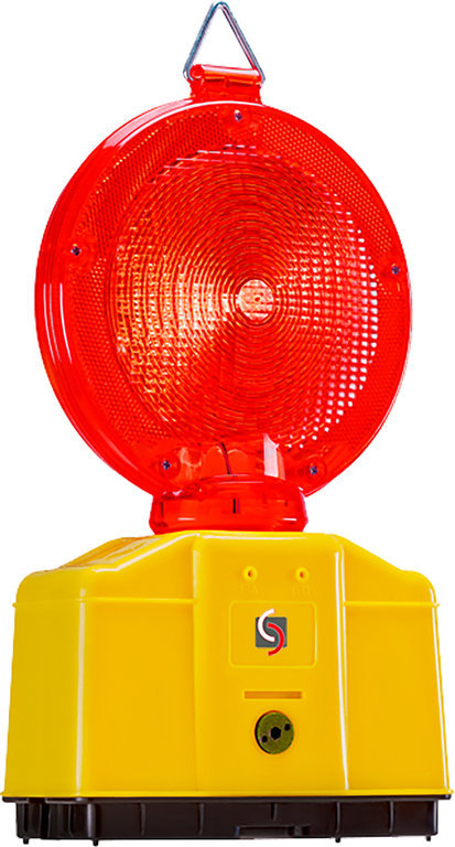 UvV Baustellenleuchte, Warnleuchte 6 V LED in gelb oder rot