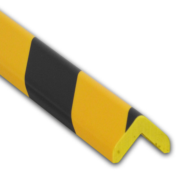 UvV Protect Schutzprofil Typ E in schwarz gelb 1 Meter PU-Schaum