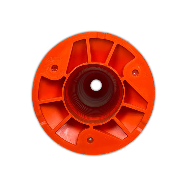 UvV-Flex Absperrpfosten Ecoline 75cm orange mit Reflexstreifen inkl. Befestigungsmaterial